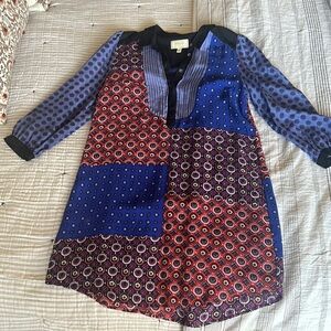 Colorful Patterned Tunic Dress